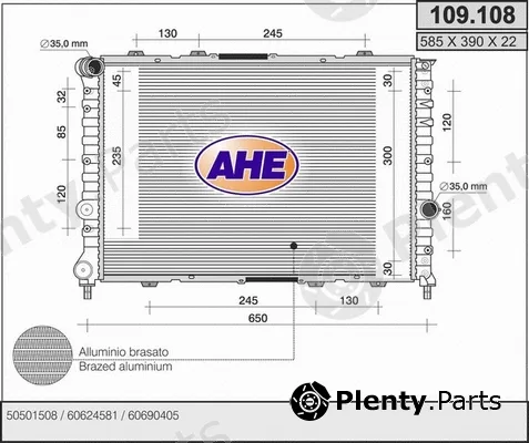 AHE 109.108 — Radiator, engine cooling