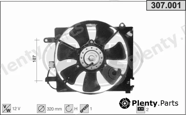AHE 307.001 — Fan, engine cooling