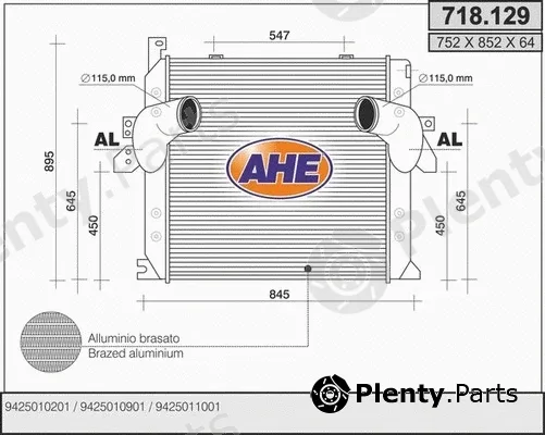 AHE 718.129 — Charge Air Cooler