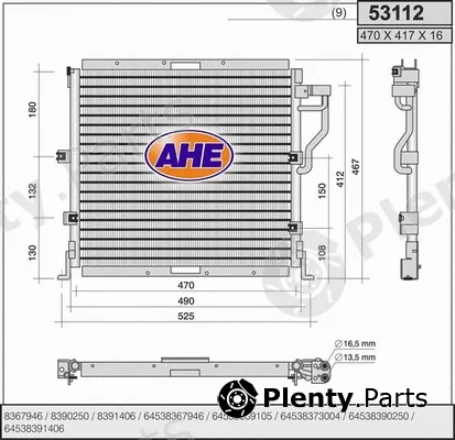 AHE 53112 — Condenser, air conditioning