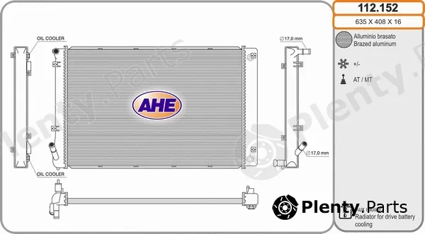 AHE 112.152 — Radiator, engine cooling