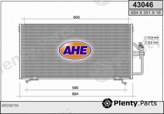 AHE 43046 — Condenser, air conditioning