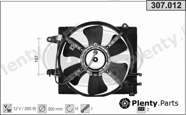 AHE 307.012 — Fan, engine cooling