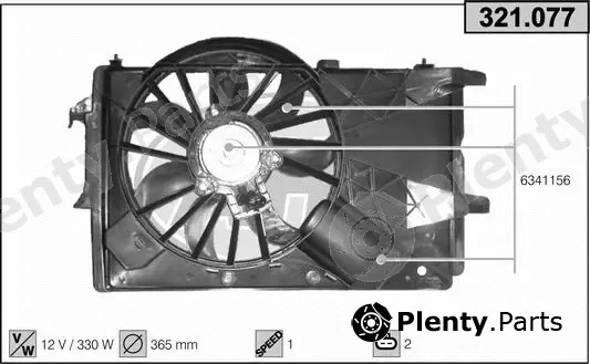 AHE 321.077 — Fan, engine cooling