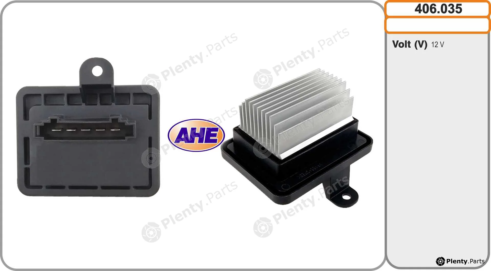 AHE 406.035 — Series resistor, electric motor (radiator fan)