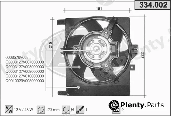 AHE 334.002 — Fan, engine cooling