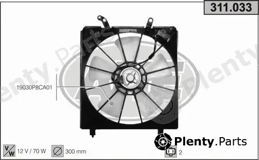 AHE 311.033 — Fan, engine cooling