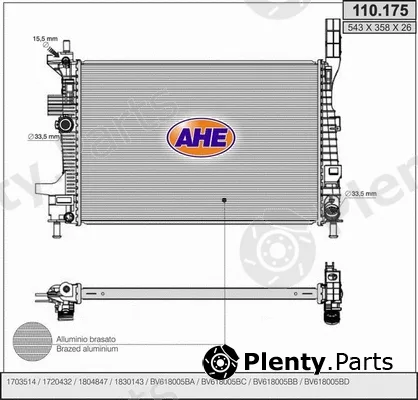 AHE 110.175 — Radiator, engine cooling