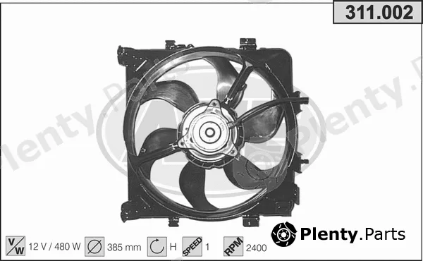 AHE 311.002 — Fan, engine cooling