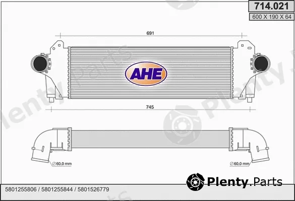 AHE 714.021 — Charge Air Cooler