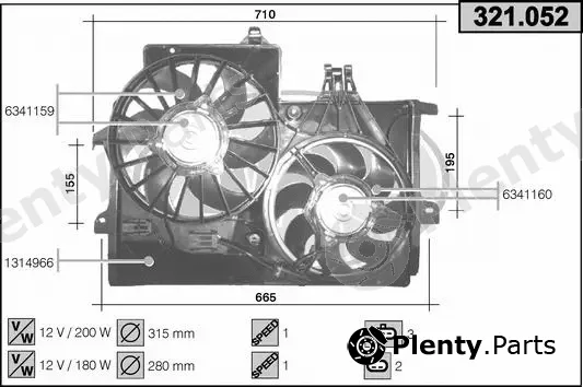 AHE 321.052 — Fan, engine cooling