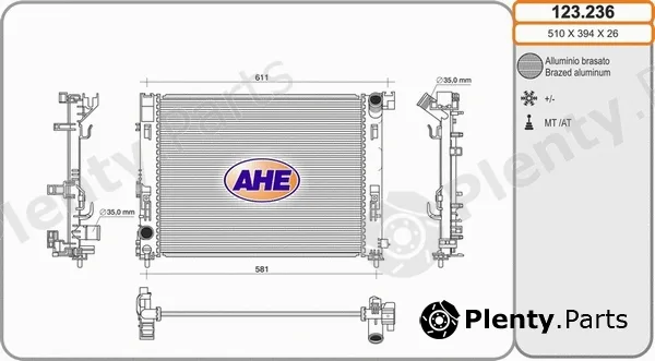 AHE 123.236 — Radiator, engine cooling