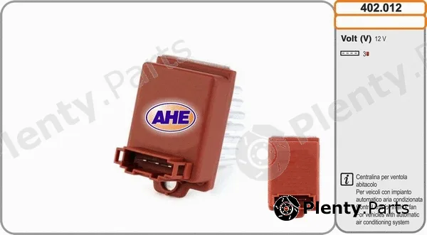 AHE 402.012 — Control Unit, electric fan (engine cooling)