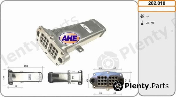AHE 202.010 — Cooler, exhaust gas recirculation