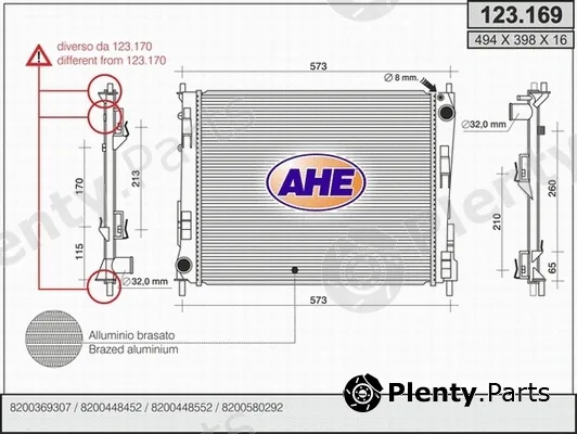 AHE 123.169 — Radiator, engine cooling