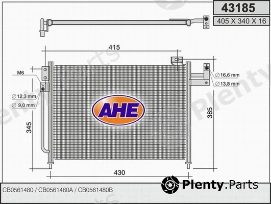 AHE 43185 — Condenser, air conditioning