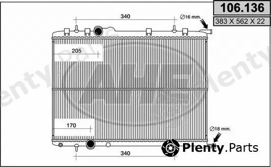 AHE 106.136 — Radiator, engine cooling