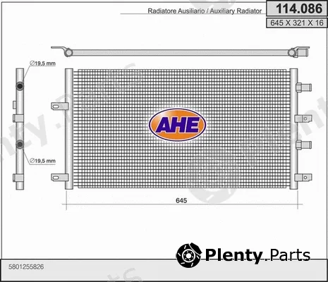 AHE 114.086 — Radiator, engine cooling
