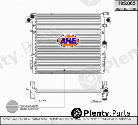 AHE 105.065 — Radiator, engine cooling