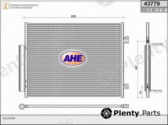 AHE 43779 — Condenser, air conditioning