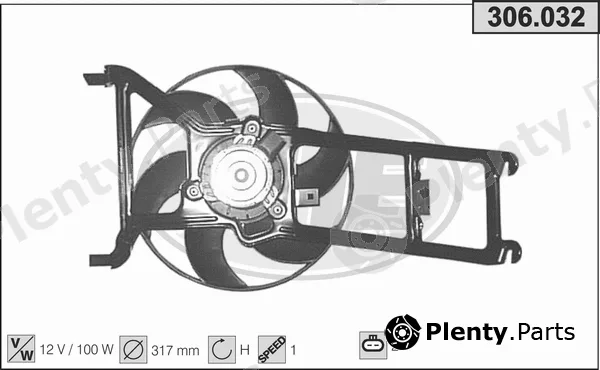 AHE 306.032 — Fan, engine cooling