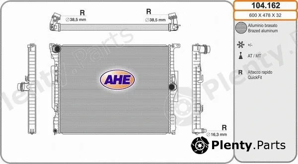 AHE 104.162 — Radiator, engine cooling