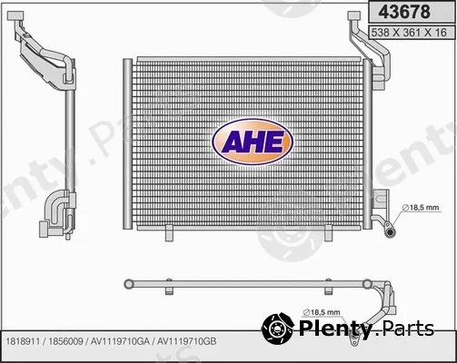 AHE 43678 — Condenser, air conditioning
