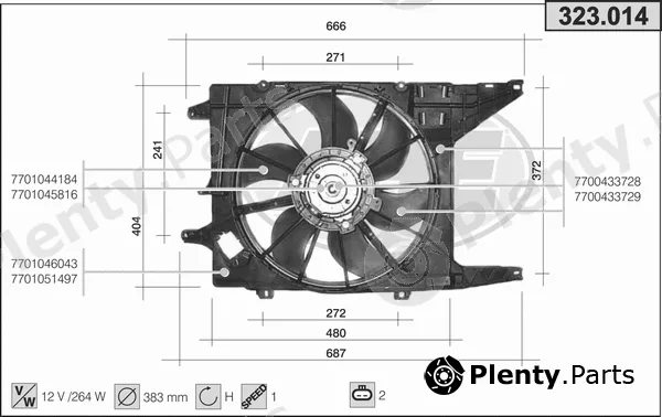 AHE 323.014 — Fan, engine cooling