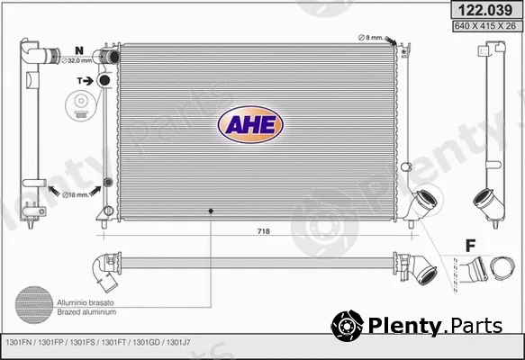 AHE 122.039 — Radiator, engine cooling