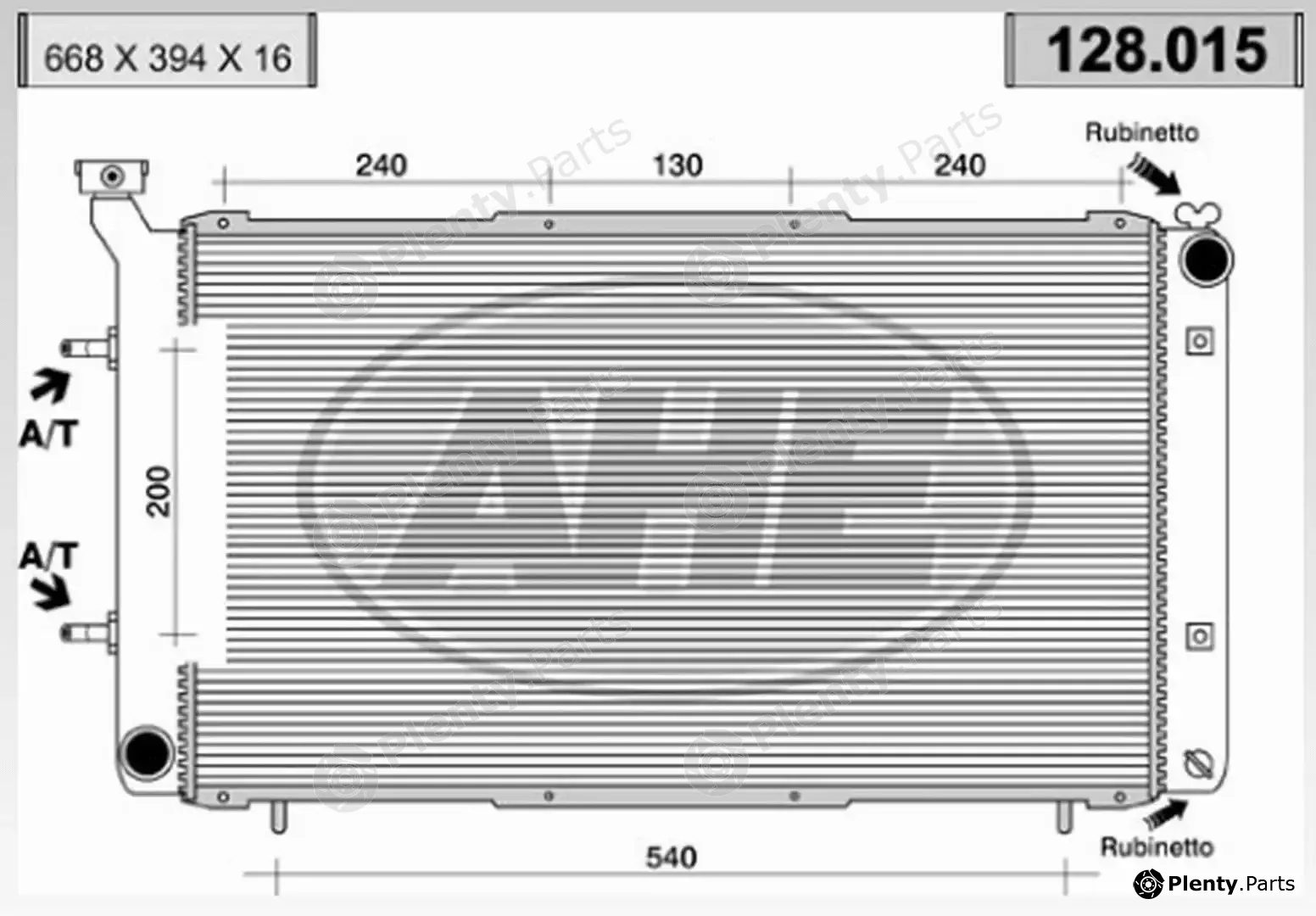 AHE 128.015 — Radiator, engine cooling