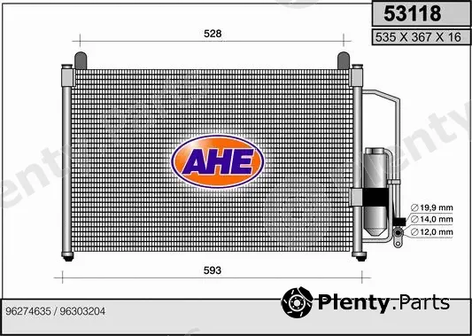 AHE 53118 — Condenser, air conditioning