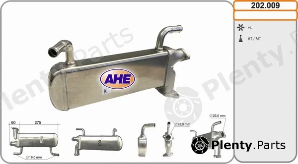 AHE 202.009 — Cooler, exhaust gas recirculation