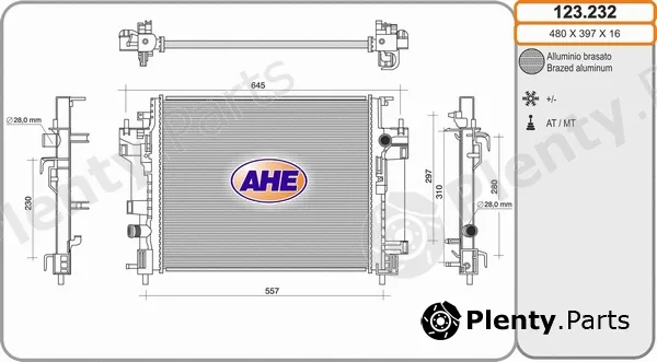 AHE 123.232 — Radiator, engine cooling