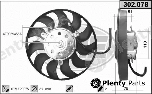 AHE 302.078 — Fan, engine cooling