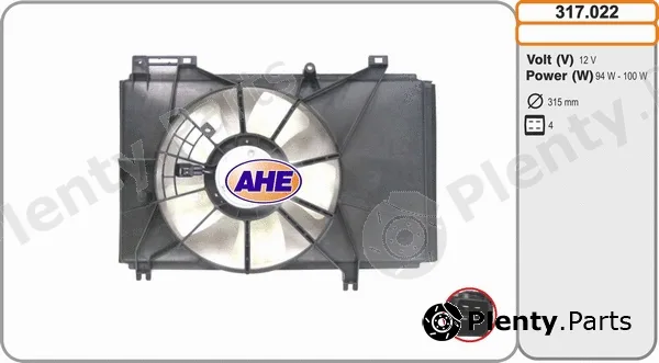 AHE 317.022 — Fan, engine cooling