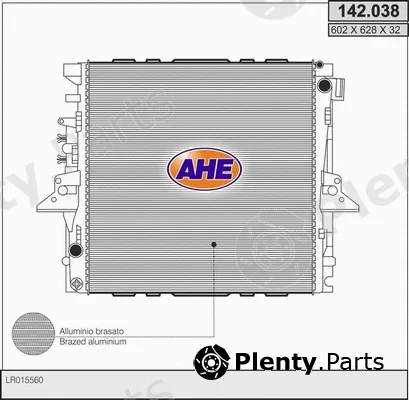 AHE 142.038 — Radiator, engine cooling