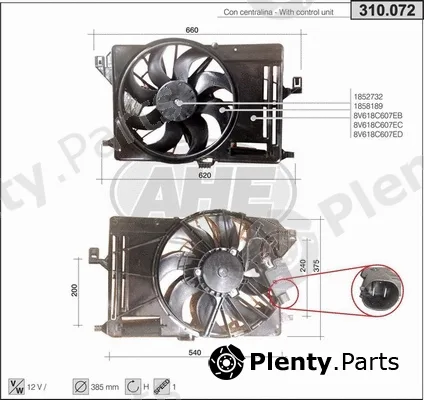 AHE 310.072 — Fan, engine cooling