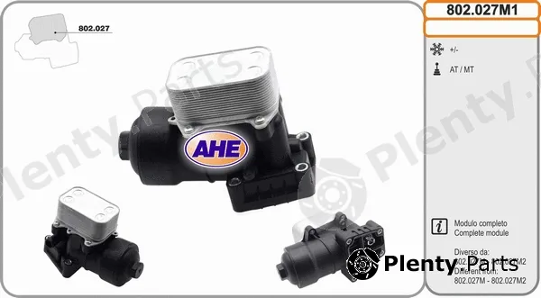AHE 802.027M1 — Oil Cooler, engine oil