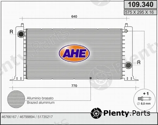 AHE 109.340 — Radiator, engine cooling