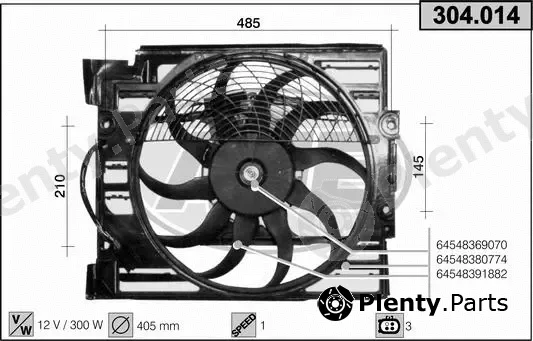 AHE 304.014 — Fan, engine cooling