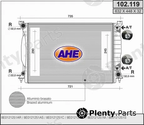 AHE 102.119 — Radiator, engine cooling