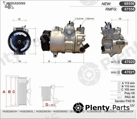 AHE 68556 — Compressor, air conditioning