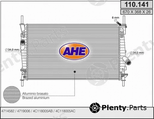 AHE 110.141 — Radiator, engine cooling