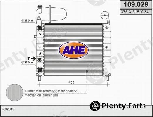 AHE 109.029 — Radiator, engine cooling