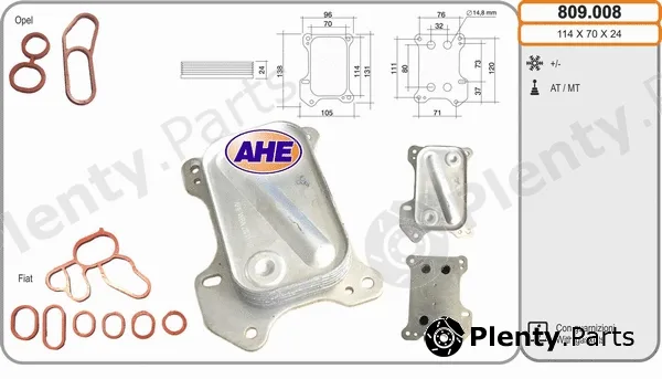 AHE 809.008 — Oil Cooler, engine oil