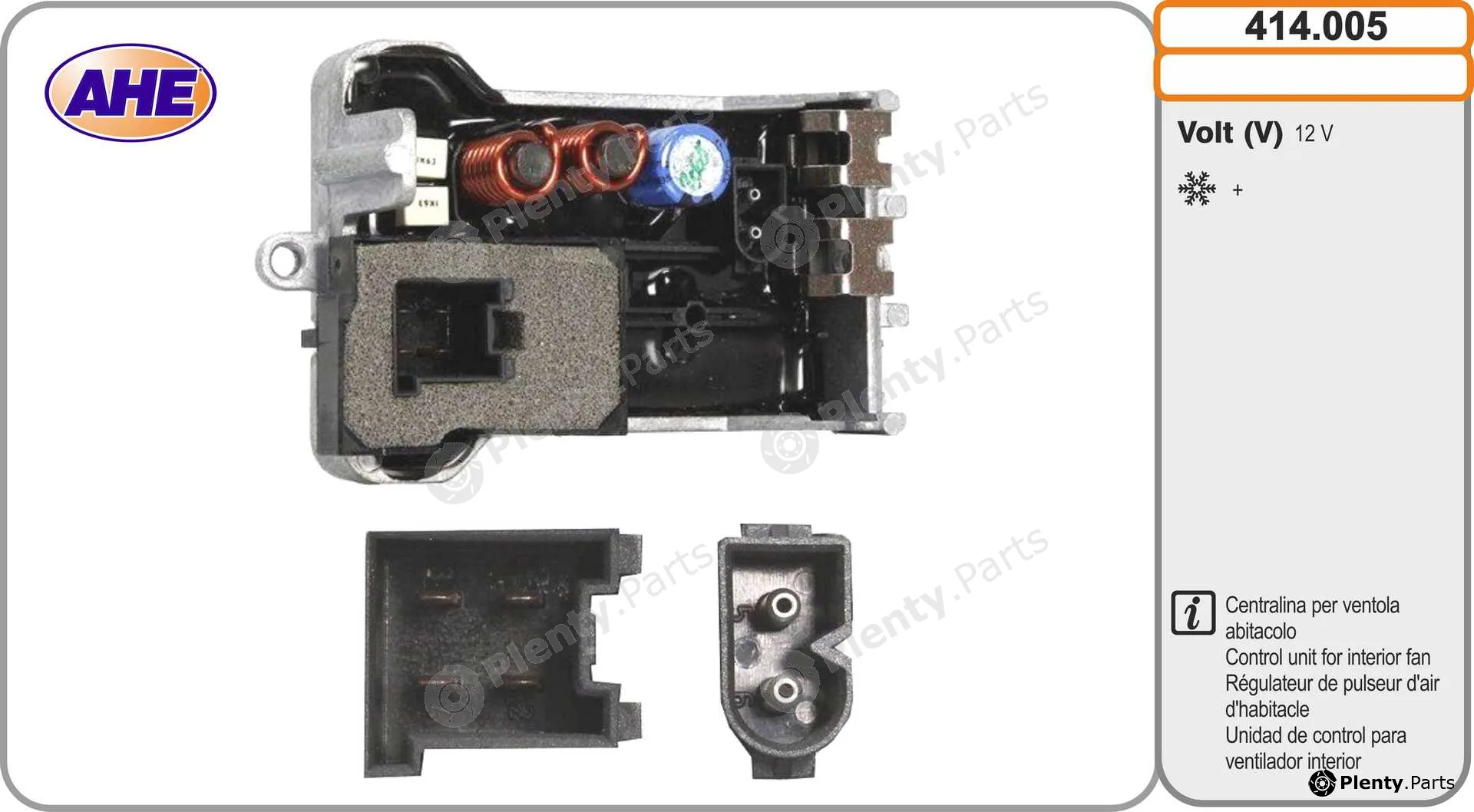 AHE 414.005 — Control Unit, electric fan (engine cooling)