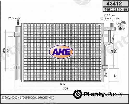 AHE 43412 — Condenser, air conditioning