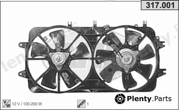 AHE 317.001 — Fan, engine cooling
