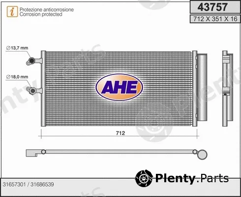 AHE 43757 — Condenser, air conditioning