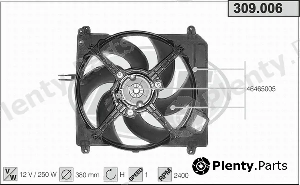AHE 309.006 — Fan, engine cooling